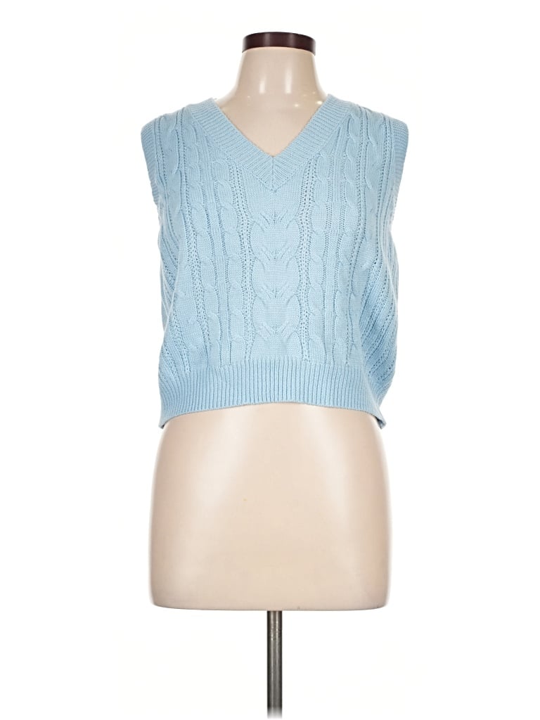 Pre-owned Shein Sweater Vest In Blue