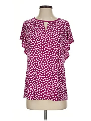 Susan Graver Short Sleeve Blouse (view 1)