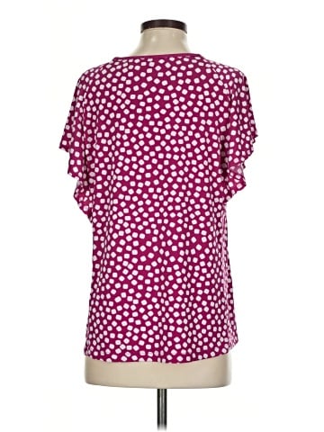 Susan Graver Short Sleeve Blouse (view 2)