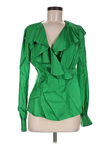 Elizabeth McKay Long Sleeve Silk Top (view 1)