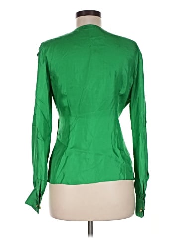 Elizabeth McKay Long Sleeve Silk Top (view 2)