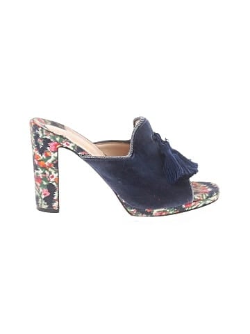 Christian Louboutin Velvet De Vienne Floral Print Mules 100mm (view 1)