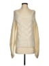 Moda International Chevron-herringbone Ivory Pullover Sweater Size S - photo 1