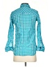 J.Crew Checkered-gingham Teal Long Sleeve Button-Down Shirt Size 2 (petite) - photo 2