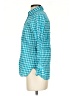 J.Crew Checkered-gingham Teal Long Sleeve Button-Down Shirt Size 2 (petite) - photo 5