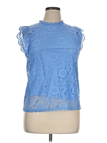Pieces Sleeveless Blouse (view 1)