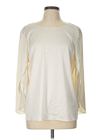 H By Halston Long Sleeve Blouse (view 1)