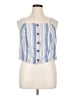 Torrid Blue Sleeveless Button-Down Shirt Size 1X Plus (1) - photo 1