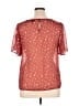 ModCloth 100% Polyester Burgundy Short Sleeve Blouse Size XL - photo 2