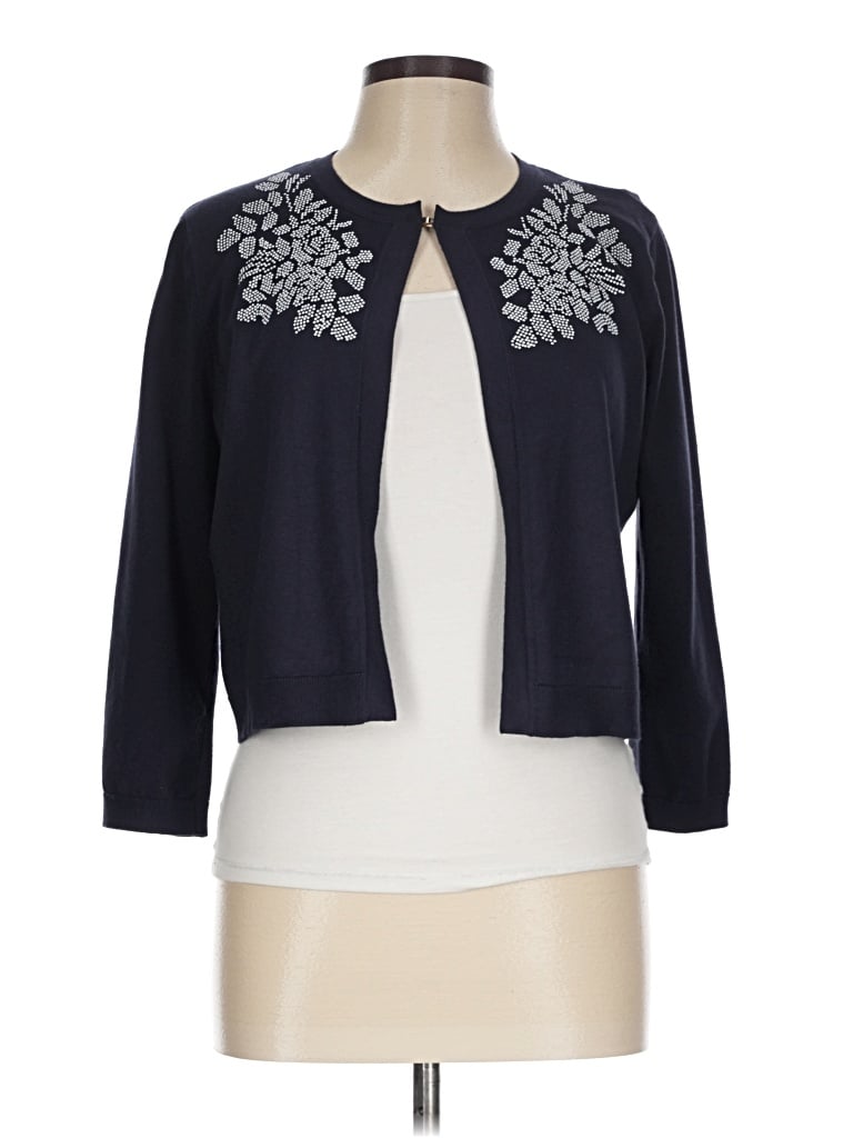 Pre-owned Tommy Hilfiger Cardigan Sweater In Blue