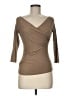 Max Mara Brown 3/4 Sleeve Top Size M - photo 1