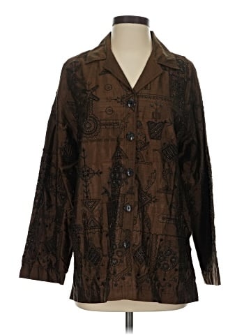 Chico's Design 3/4 Sleeve Silk Top (view 1)