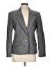 Chaus Chevron-herringbone Gray Wool Blazer Size 12 - photo 1