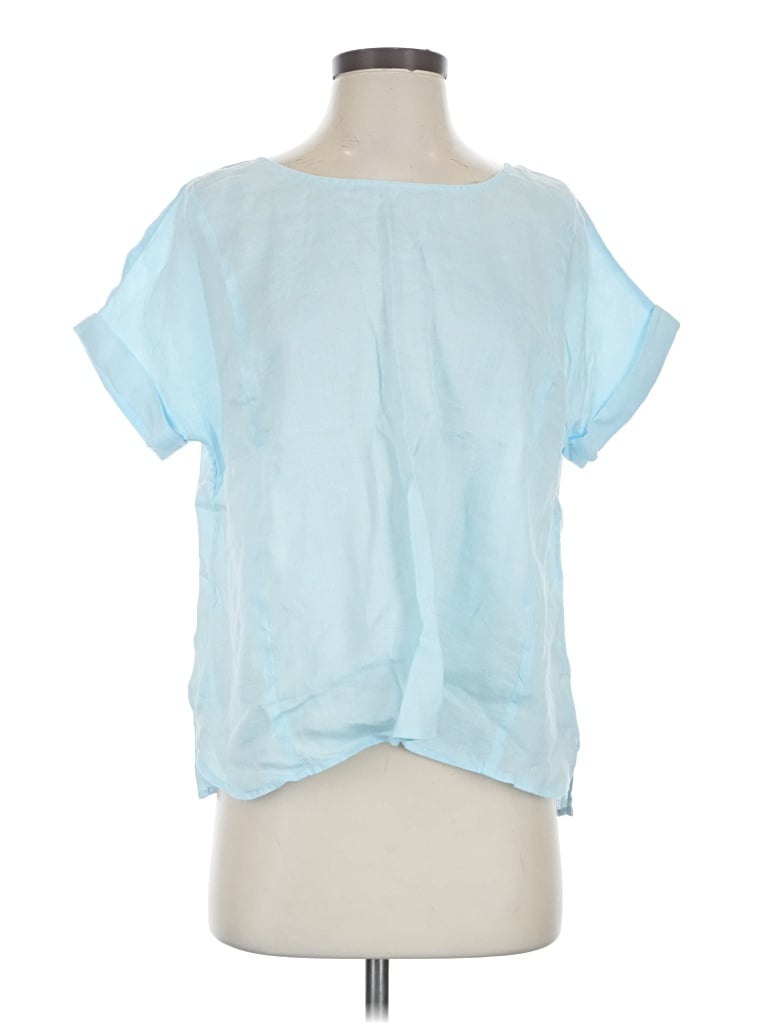 Pre-owned Purejill Short Sleeve T-shirt In Blue