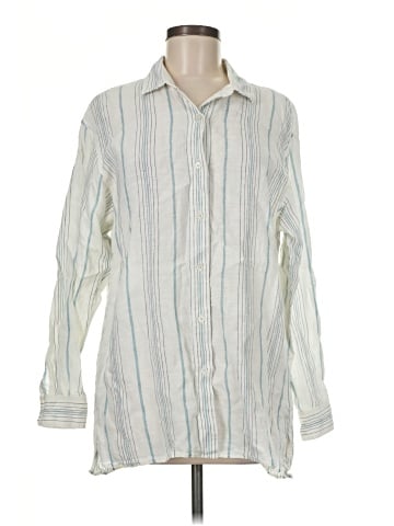 Lafayette 148 New York Long Sleeve Button-Down Shirt (view 1)