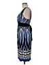 Connected Apparel Graphic Blue Cocktail Dress Size 6 - photo 5