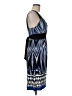 Connected Apparel Graphic Blue Cocktail Dress Size 6 - photo 4