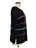 misook 100% Acrylic Stripes Red Black Pullover Sweater Size L - photo 4