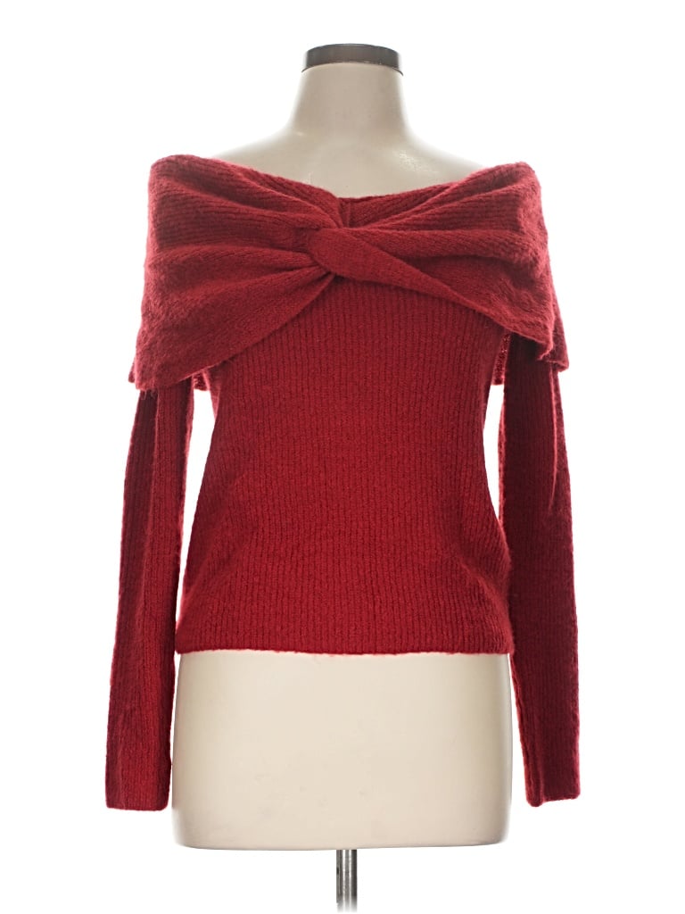 Pre-owned H&m Pullover Sweater In Red