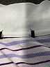 Unbranded Stripes Purple Short Sleeve Button-Down Shirt Size L - photo 7