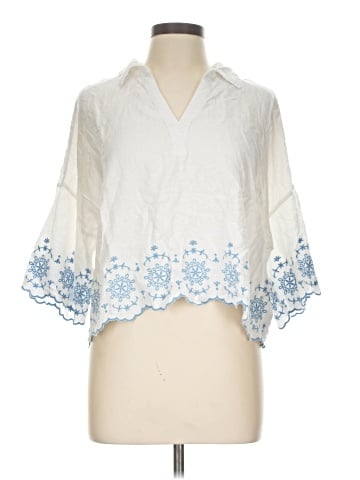 Calypso St. Barth Short Sleeve Blouse (view 1)
