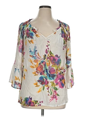 Spense 3/4 Sleeve Blouse (view 1)