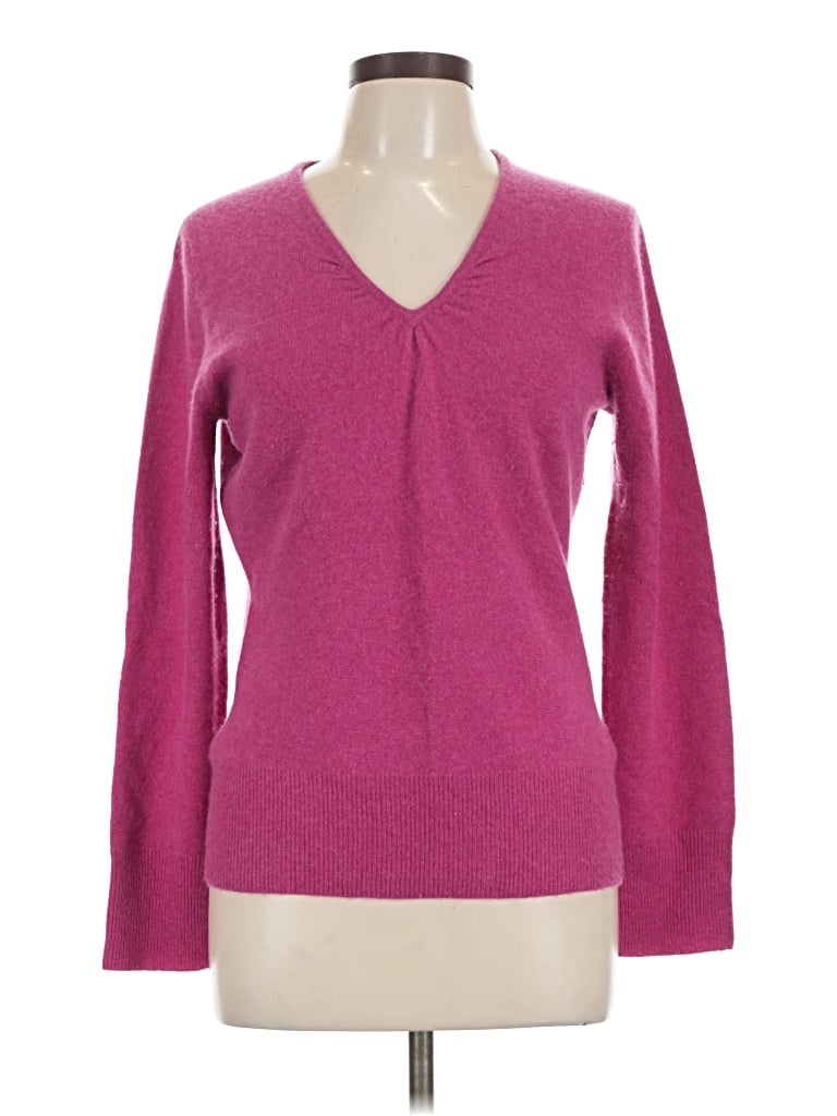 Pre-owned Apt. 9 Cashmere Cardigan Sweater In Pink