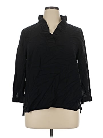 Crown & Ivy Long Sleeve Polo (view 1)