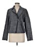 Liz Claiborne 100% Cotton Houndstooth Gray Jacket Size M - photo 1