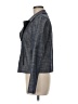 Liz Claiborne 100% Cotton Houndstooth Gray Jacket Size M - photo 5