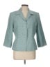 Kasper Houndstooth Teal Blazer Size 12 - photo 1