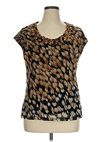 Dana Buchman Short Sleeve Blouse (view 1)