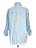 Babaton 100% Lyocell Blue 3/4 Sleeve Button-Down Shirt Size L - photo 2