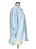 Babaton 100% Lyocell Blue 3/4 Sleeve Button-Down Shirt Size L - photo 4