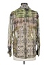 Zara 100% Polyester Animal Print Green Long Sleeve Blouse Size M - photo 2