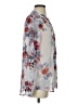 Kut from the Kloth Floral Silver Long Sleeve Blouse Size S - photo 4