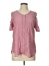 Notations Pink Short Sleeve Blouse Size L - photo 1