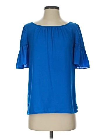 Ann Taylor Short Sleeve Blouse (view 1)