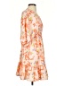 Versona 100% Polyester Orange Casual Dress Size XS - photo 4