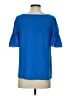 Ann Taylor 100% Polyester Blue Short Sleeve Blouse Size S - photo 2