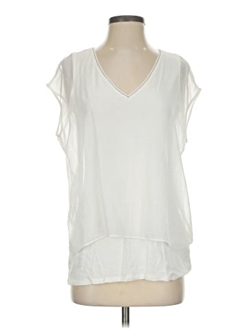 White House Black Market Short Sleeve Blouse (view 1)