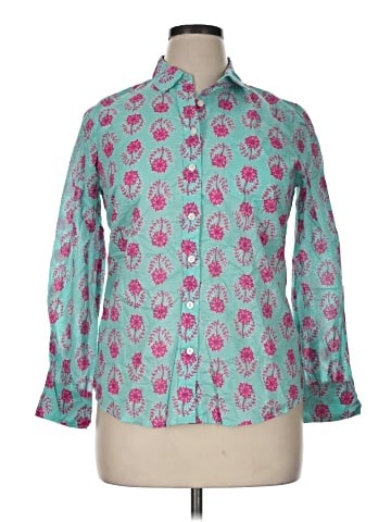 J.Crew Factory Store Long Sleeve Button-Down Shirt (view 1)