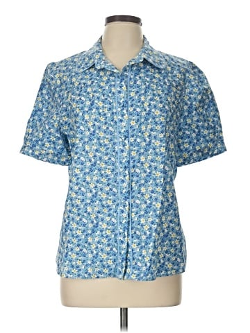 Allegra K Short Sleeve Blouse (view 1)