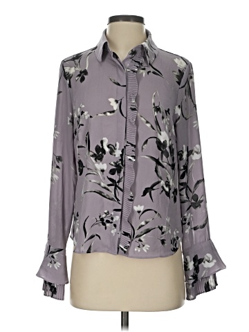 White House Black Market Long Sleeve Blouse (view 1)