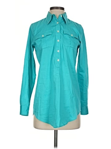 Lauren by Ralph Lauren Long Sleeve Button-Down Shirt (view 1)