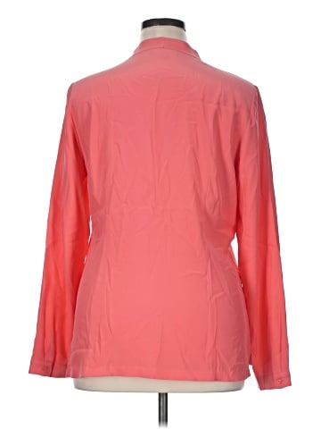 Lafayette 148 New York Long Sleeve Silk Top (view 2)