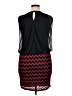 Perceptions 100% Polyester Chevron-herringbone Black Cocktail Dress Size 14 - photo 2