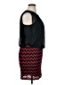 Perceptions 100% Polyester Chevron-herringbone Black Cocktail Dress Size 14 - photo 4