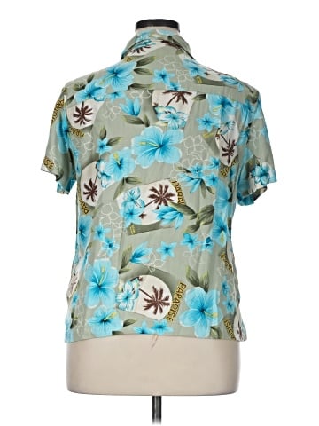 Caribbean Joe Short Sleeve Blouse (view 2)