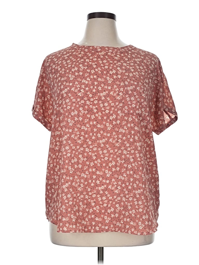 Pre-owned Buffalo By David Bitton Short Sleeve Blouse In Red